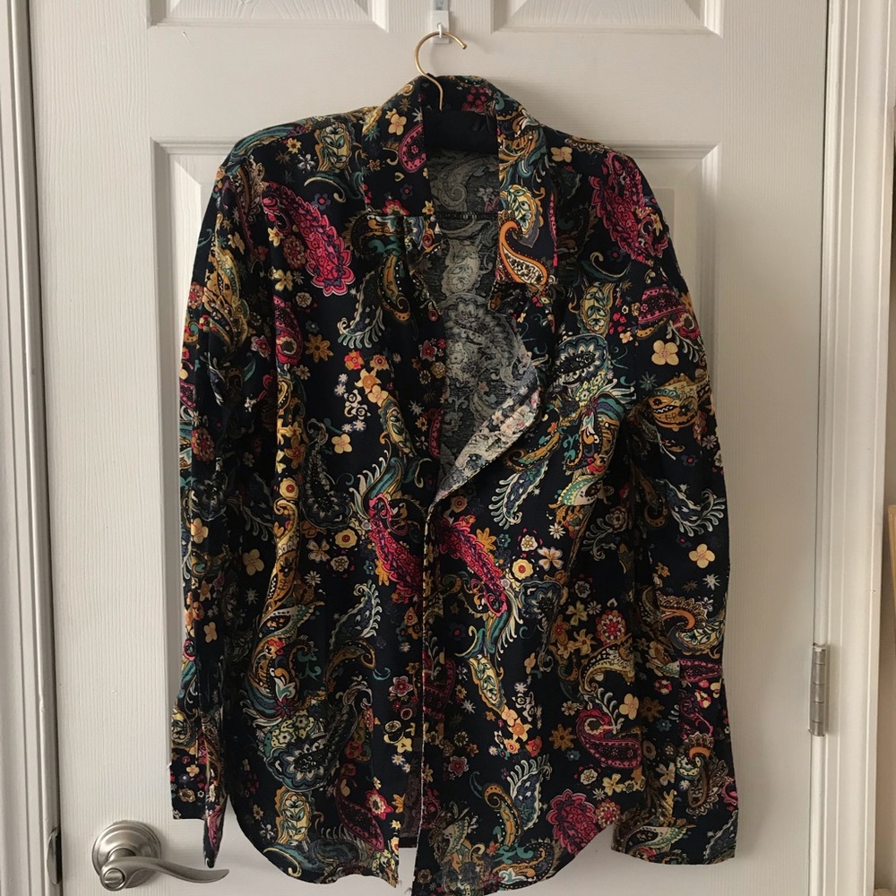 Psychedelic 70s Paisley Button Down